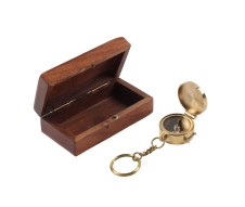 Compass key Ring with Box