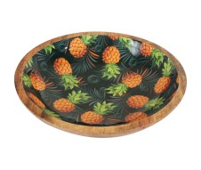 Pineapple Decal Bowl