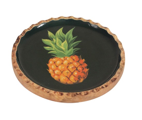 Pineapple Decal Enamel Platter