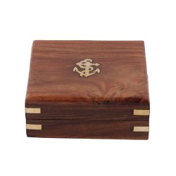Compass with wooden Box